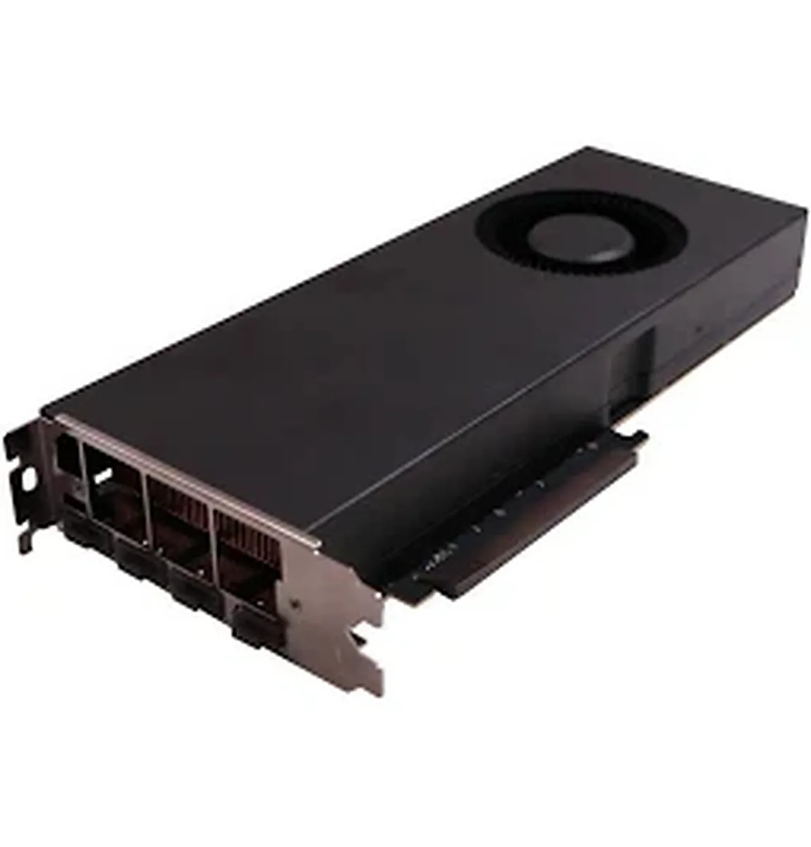 PNY RTX 4070 Ti 12GB blower-style graphics card, matte black finish