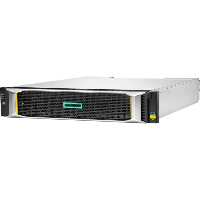 Rack-mountable 2U storage array with 24 small-form-factor bays