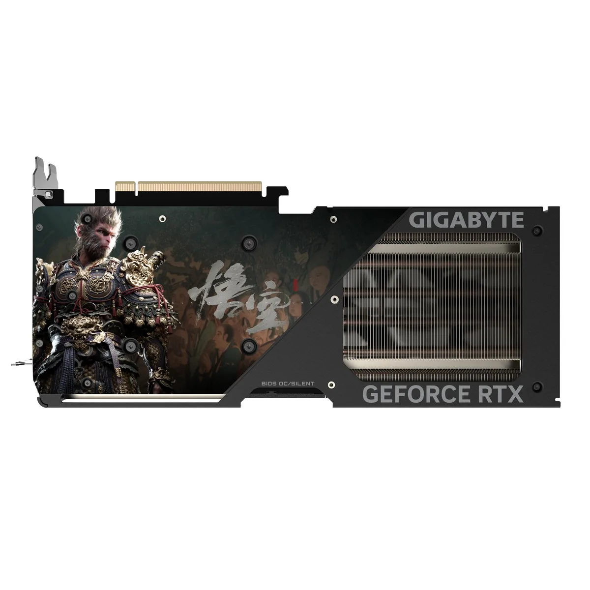 GIGABYTE RTX 4070 SUPER Wukong Edition graphics card with triple-fan WINDFORCE cooler and metal backplate