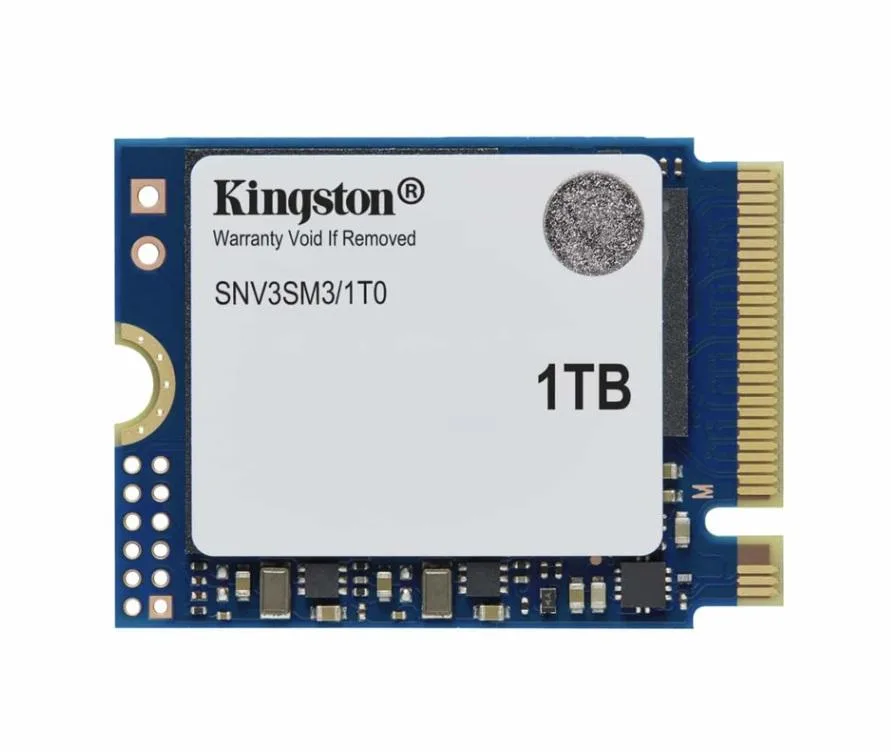 Kingston Technology Corp. Kingston Technology Corp. SNV3SM3/1T0 internal SSD M.2 2230 1TB PCIe 4.0 x4 NVMe 6000 MB/s read — product photo