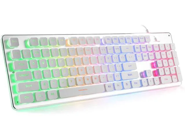 Strong Wind Strong Wind Gaming Keyboard White 104-Key 25-Key Anti-Ghosting — toote foto