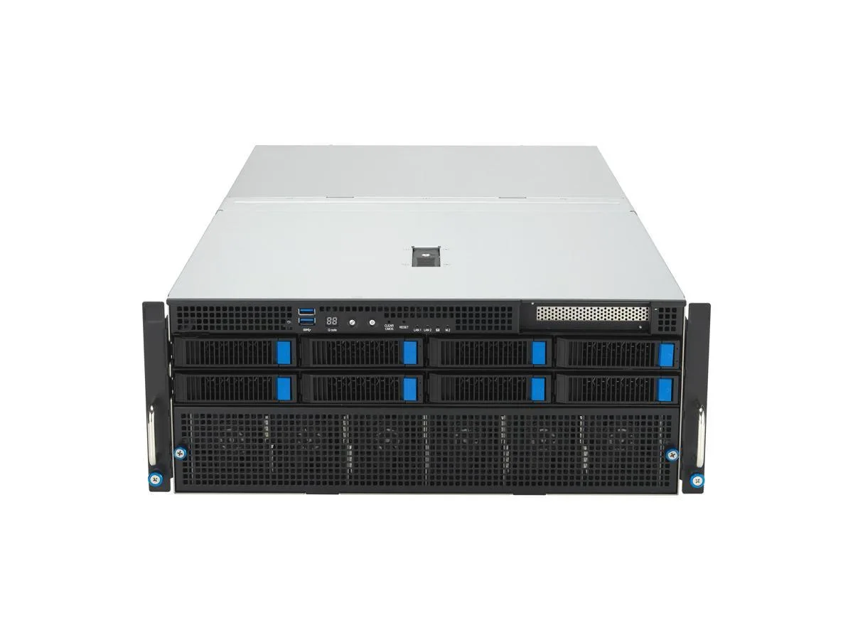 ASUS ASUS ESC8000-E11-3W10G 4U barebone server dual Xeon 32 DDR5 8 NVMe 11 PCIe 5.0 3000W — tuotekuva