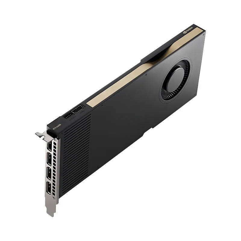 NVIDIA RTX A400 low-profile graphics card with four Mini DisplayPort outputs and attached bracket