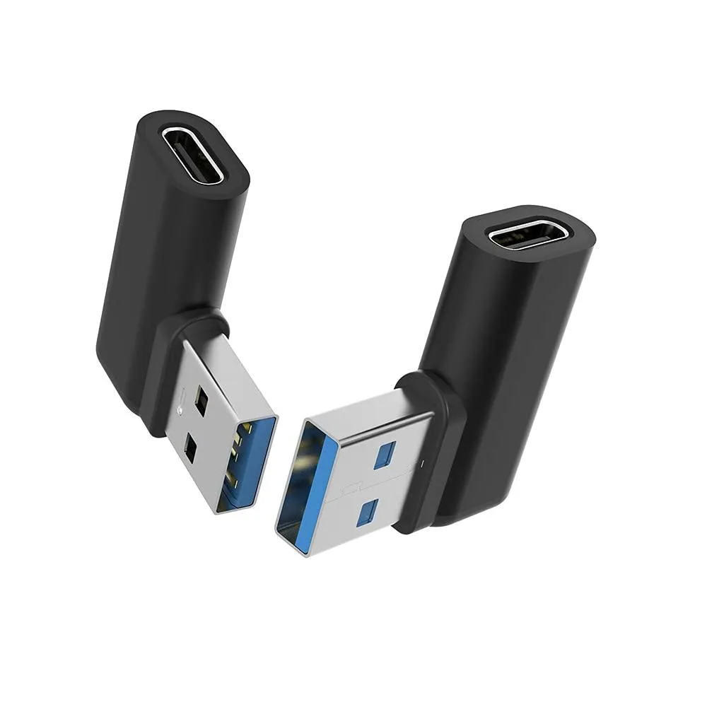 BUCIER BUCIER USB-C to USB-A 90° Adapter 2-Pack — fotografia produktu