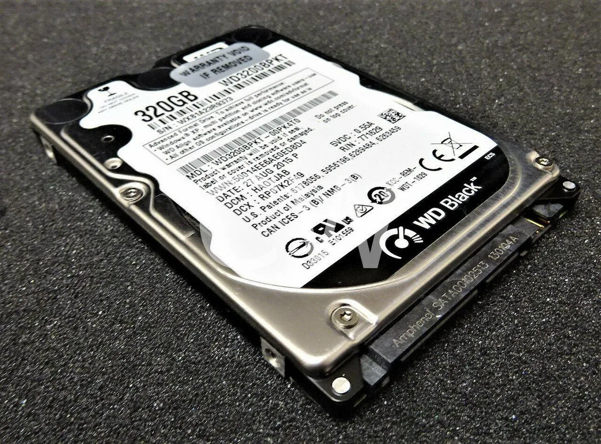 Silver 2.5 inch SATA hard drive bare unit