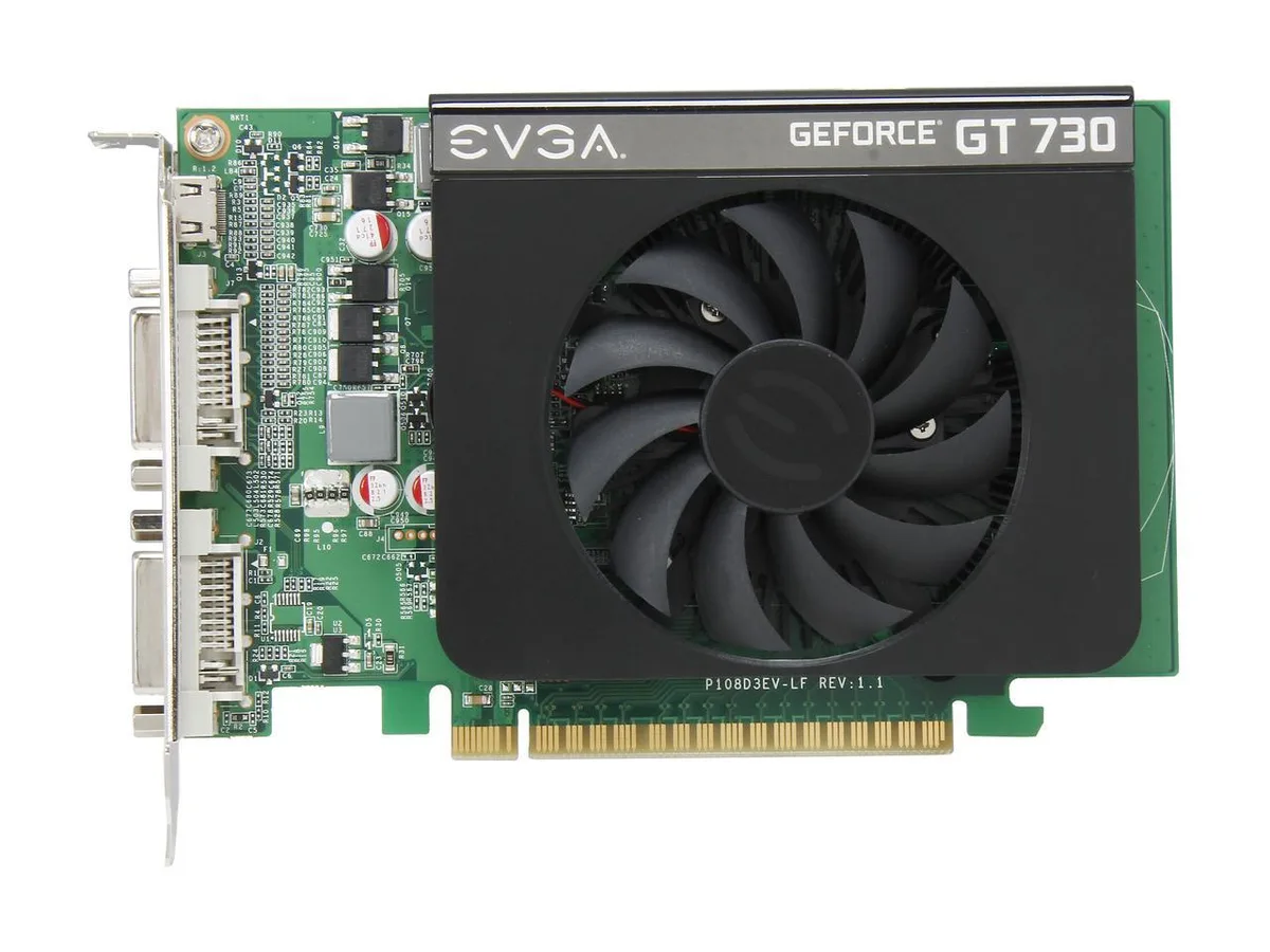 EVGA EVGA GeForce GT 730 01G-P3-2731-KR 1GB DDR3 graphics card — photo du produit