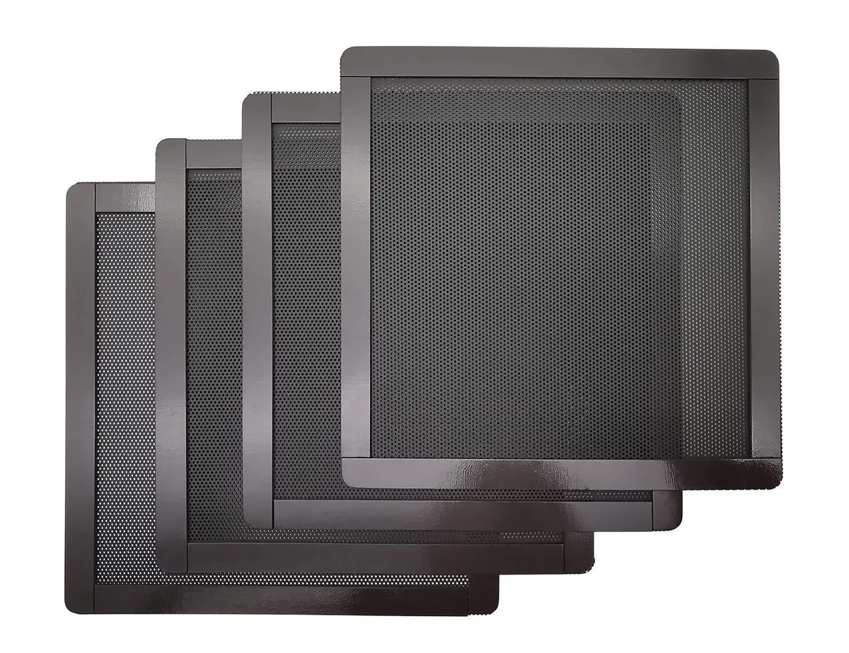 Fuhengli 140mm Magnetic Dust Filter Screen, Black, 4 Pack — ภาพสินค้า