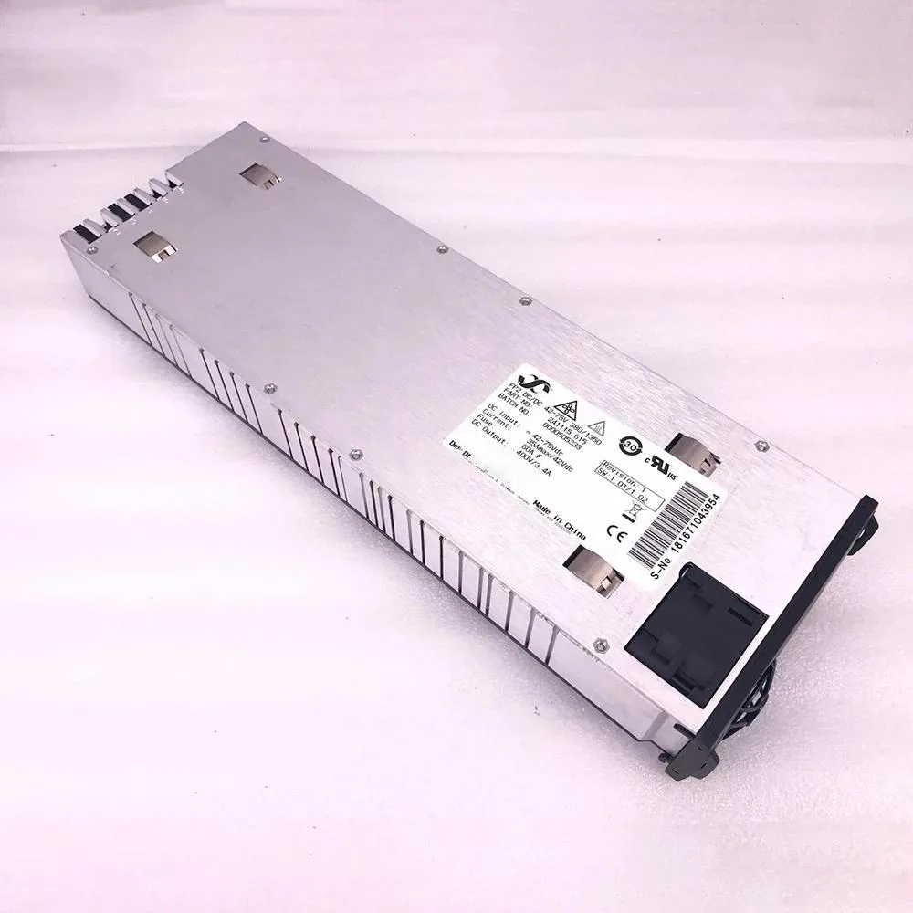 Rectangular DC boost power module with metal casing and connector pins