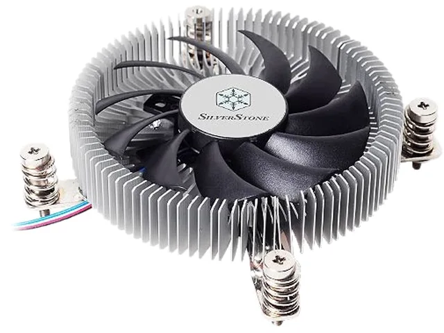 Low-profile copper-centre cooler with 80mm PWM fan, 23mm tall