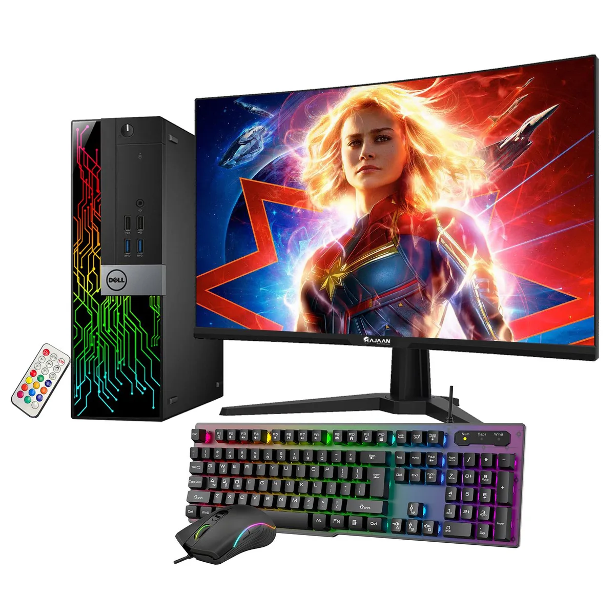 DELL DELL OptiPlex SFF i5-6500 GT 1030 16GB DDR3 512GB 27" Monitor — photo du produit