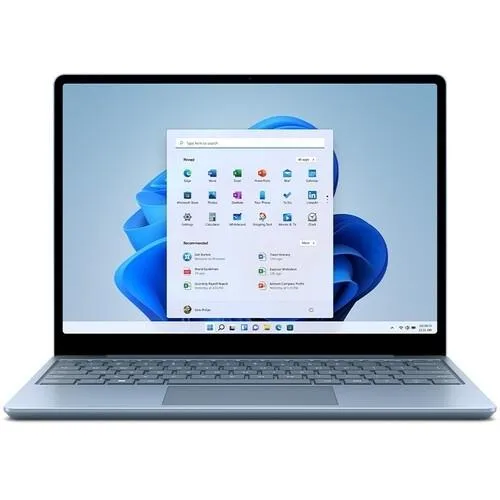Ice Blue Surface Laptop Go 2, 12.4 inch touchscreen, slim clamshell