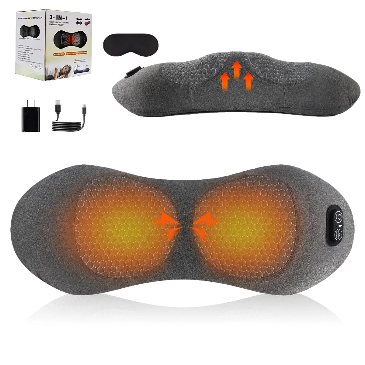  YTDTKJ Massage Pillow KS-02-001 Dark Grey massager — foto del prodotto
