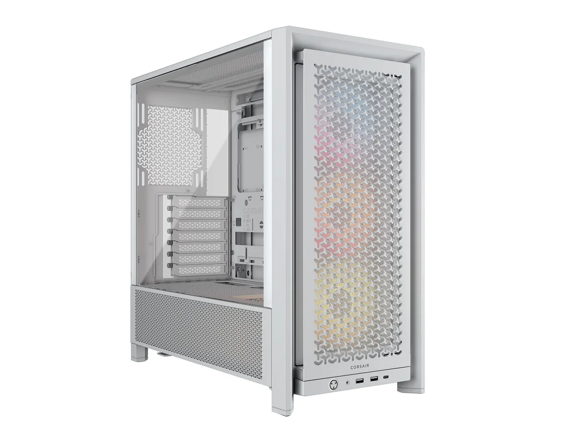 Corsair Corsair FRAME 4000D RS ARGB CC-9011297-WW White PC case — 제품 사진