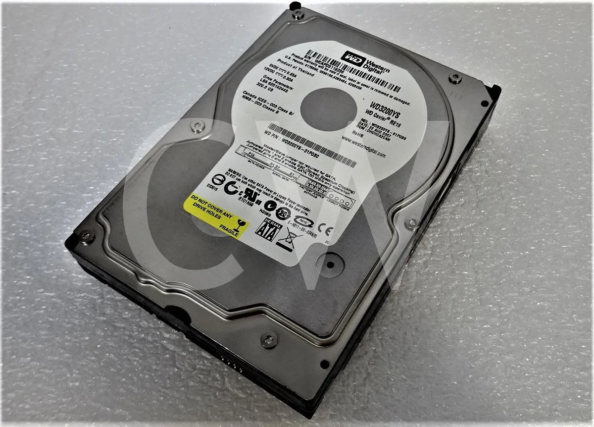 Western Digital Western Digital Caviar RE16 WD3200YS 320GB 7200RPM 3.5" SATA internal hard drive — Produktfoto