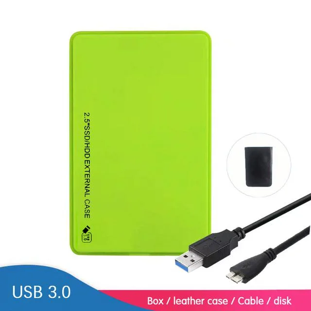 Hetai Tech Hetai Tech 2.5 SATA to USB 3.0 Drive Enclosure Green — ภาพสินค้า
