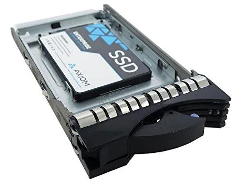 A 3.5 inch silver metal drive with a black label and a SATA connector visible