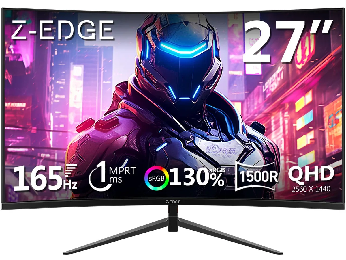 Z-EDGE Z-EDGE UG27Q 27" 2560x1440 165Hz Curved Gaming Monitor — product photo