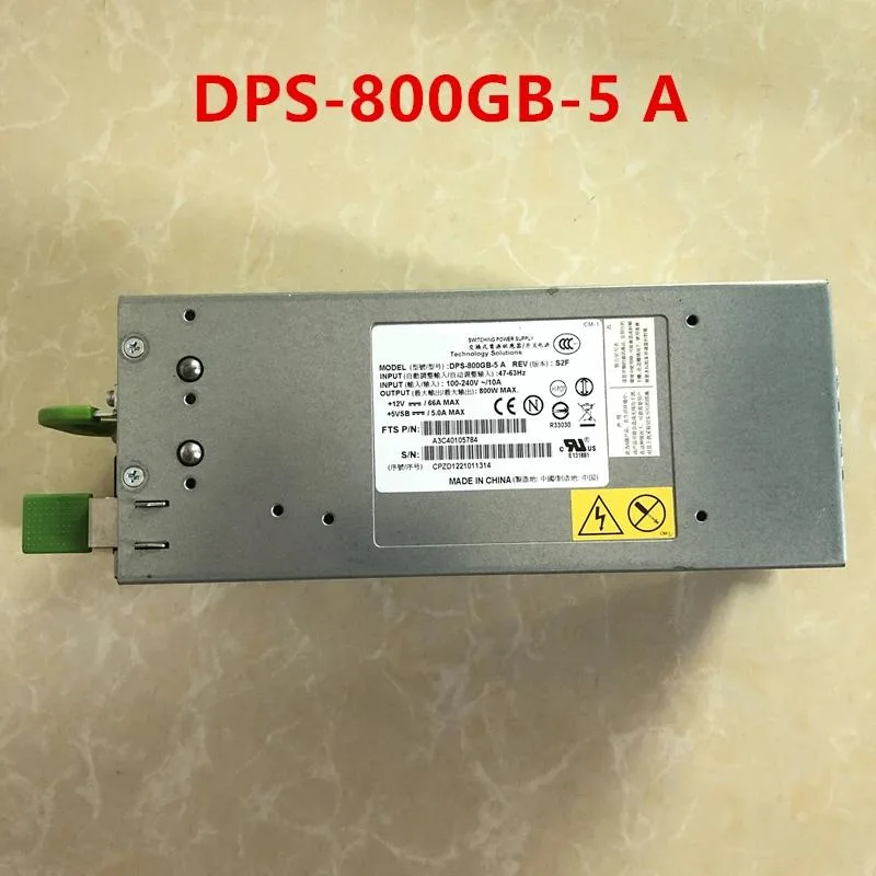 Rectangular ATX power supply unit with metal casing and rear fan grille