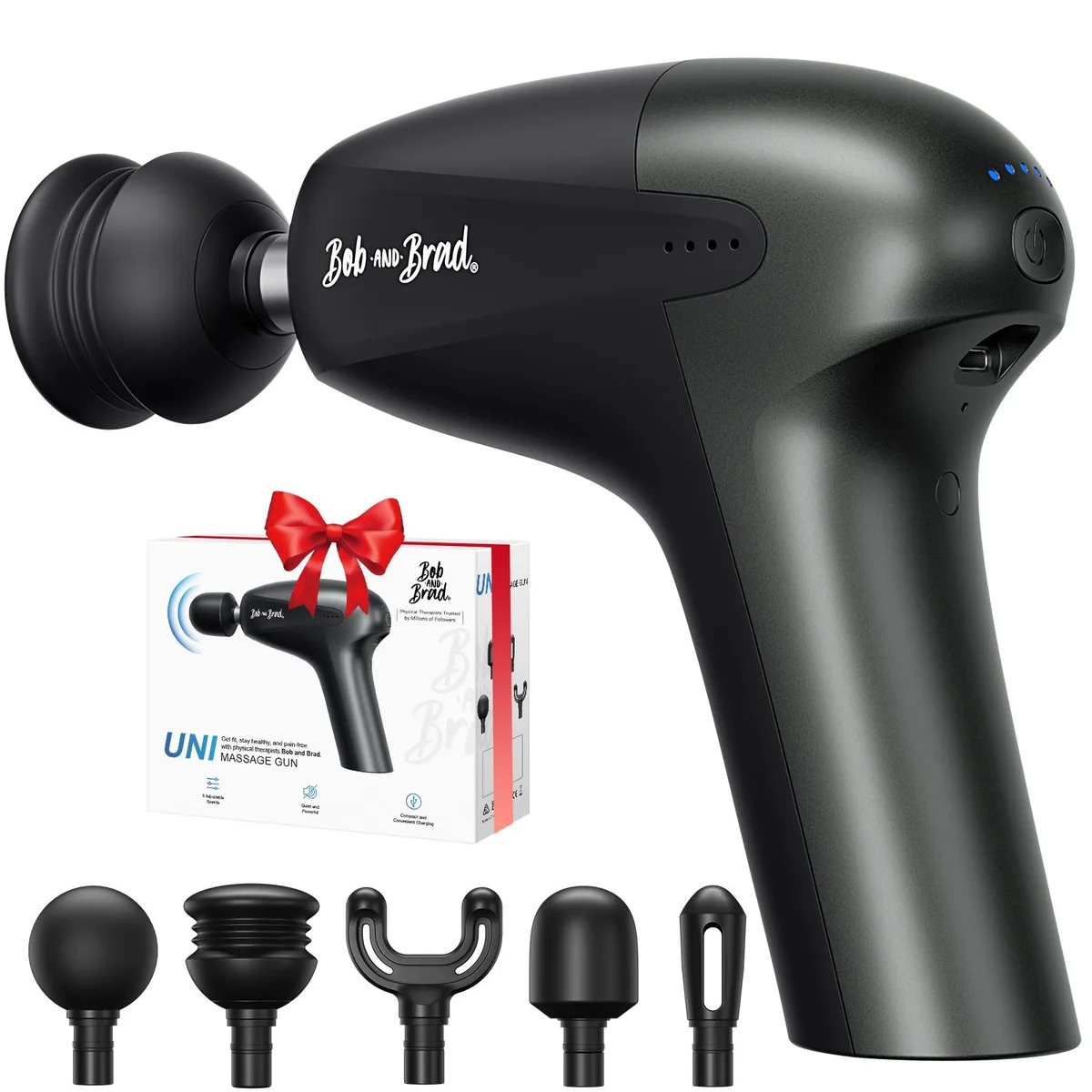 Bob and Brad Bob and Brad UNI K Mini Massage Gun Black 1.26lb — foto del prodotto