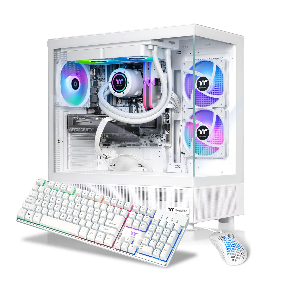 Thermaltake Thermaltake V27S-B85K-56T-LCS gaming PC Ryzen 7 7800X3D 32GB DDR5 1TB NVMe RTX 5060 Ti — photo du produit
