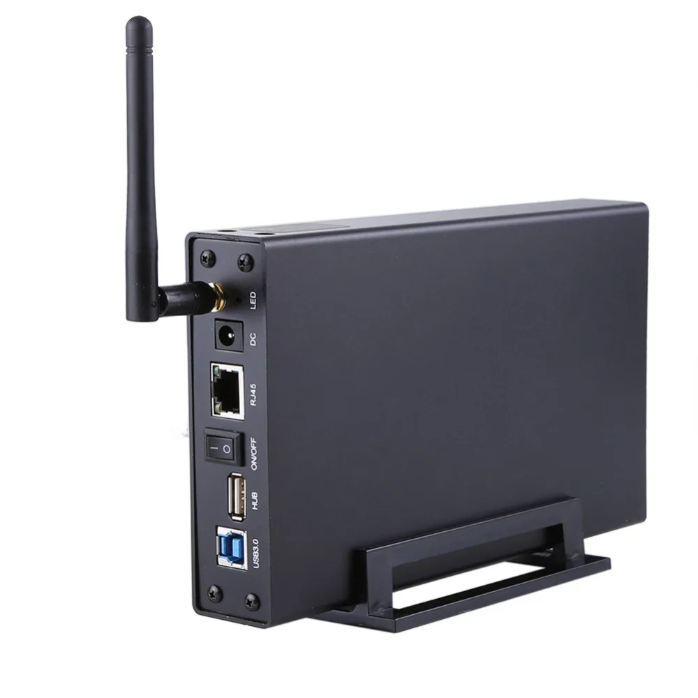 KuWfi KuWfi U35WF 3.5" USB 3.0 Wireless Hard Drive Enclosure with RJ45 — product photo