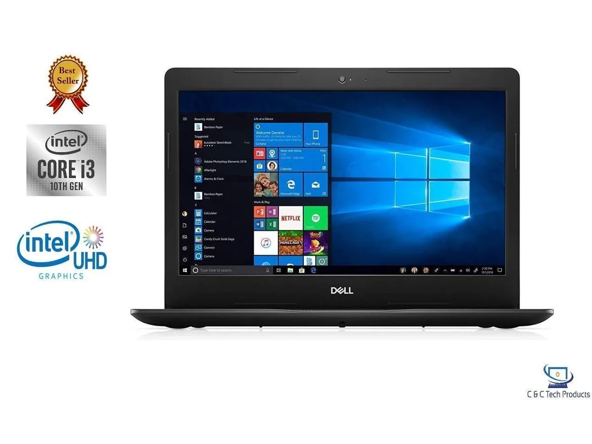Black 15.6-inch Dell Inspiron laptop closed lid matte finish