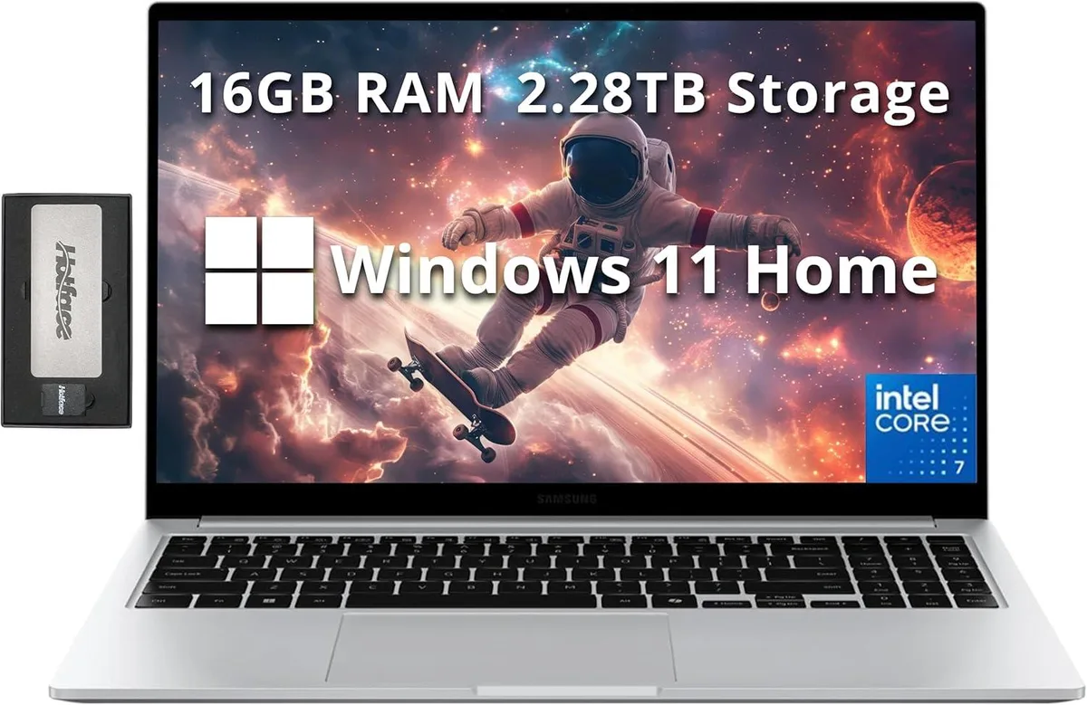SAMSUNG SAMSUNG Galaxy Book4 15.6" FHD Intel Core 7 150U 16GB LPDDR4X 2.28TB Storage Silver — fotografija proizvoda