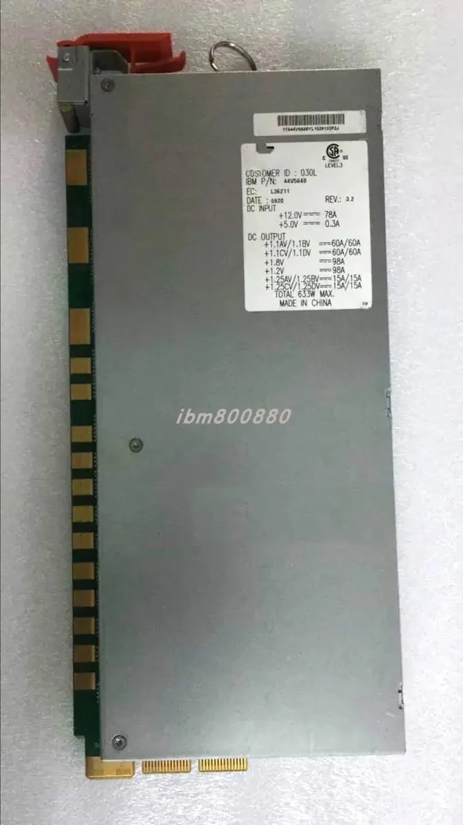 Rectangular ATX voltage module with silver heatsink and black PCB