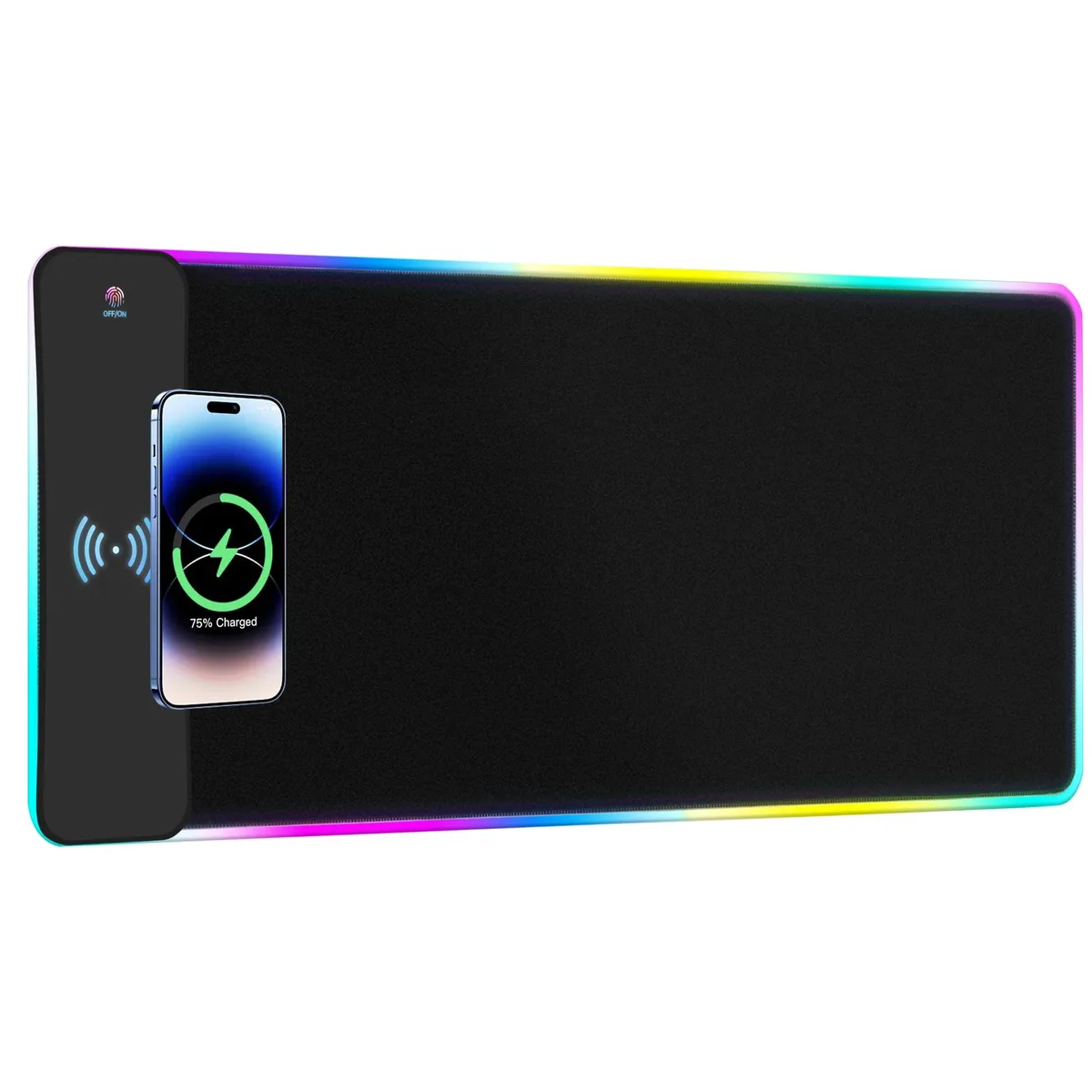 KEHIPI KEHIPI RGB Wireless Charging Mouse Pad 15W 15 Modes 800x300mm XL0820 — صورة المنتج