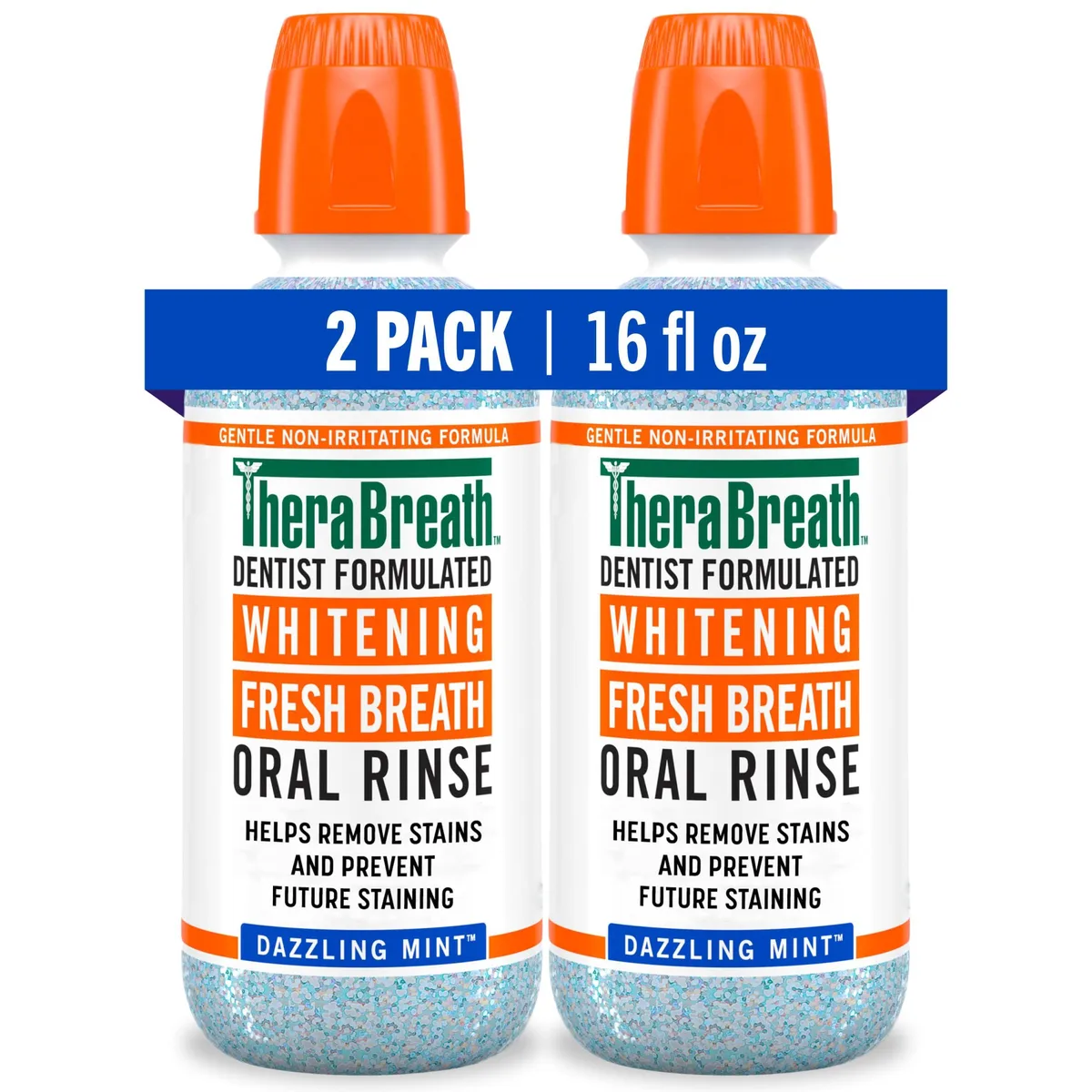  Waterpik THB-RS-01075 Whitening Mouthwash Dazzling Mint 16 Fl Oz 2-Pack oral care — foto produk