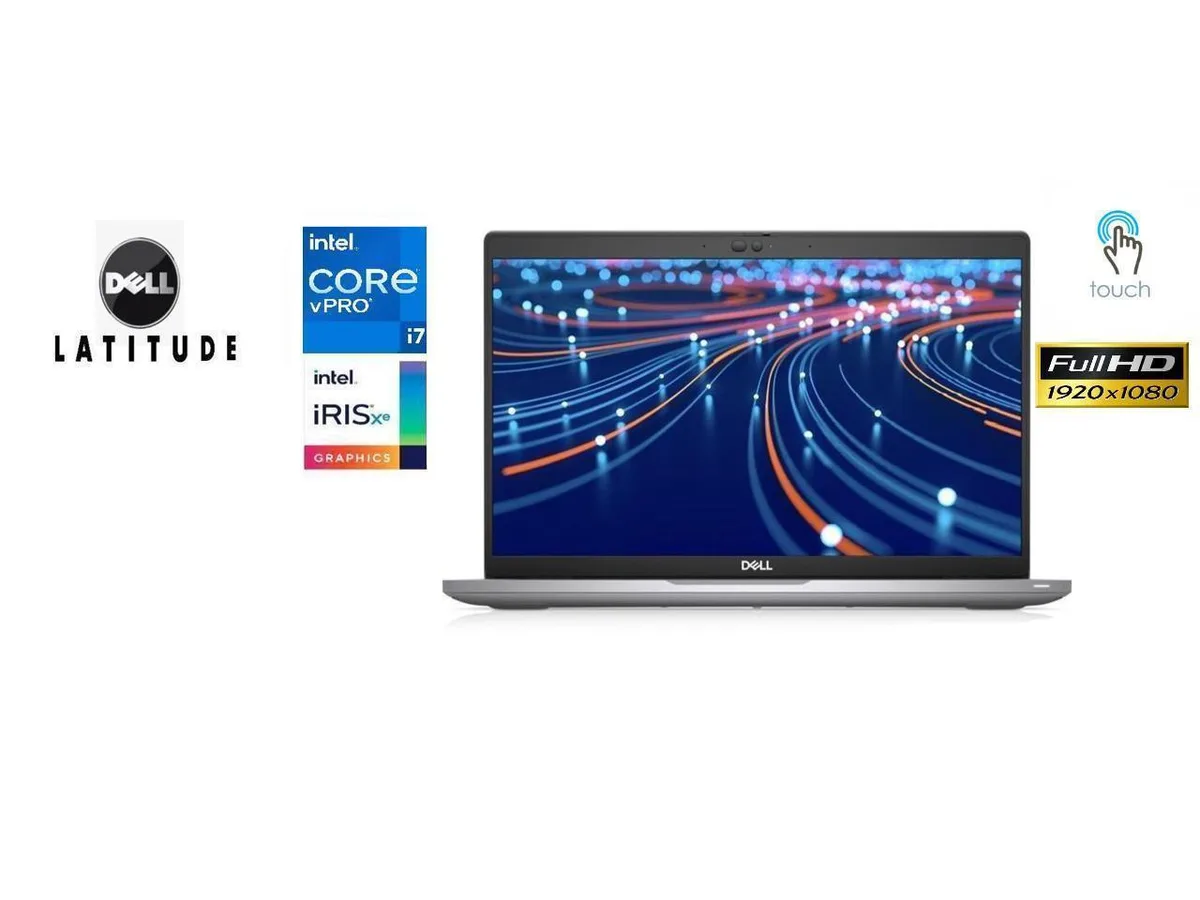Grey Dell Latitude 5440 14 inch touchscreen laptop, closed lid showing matte finish