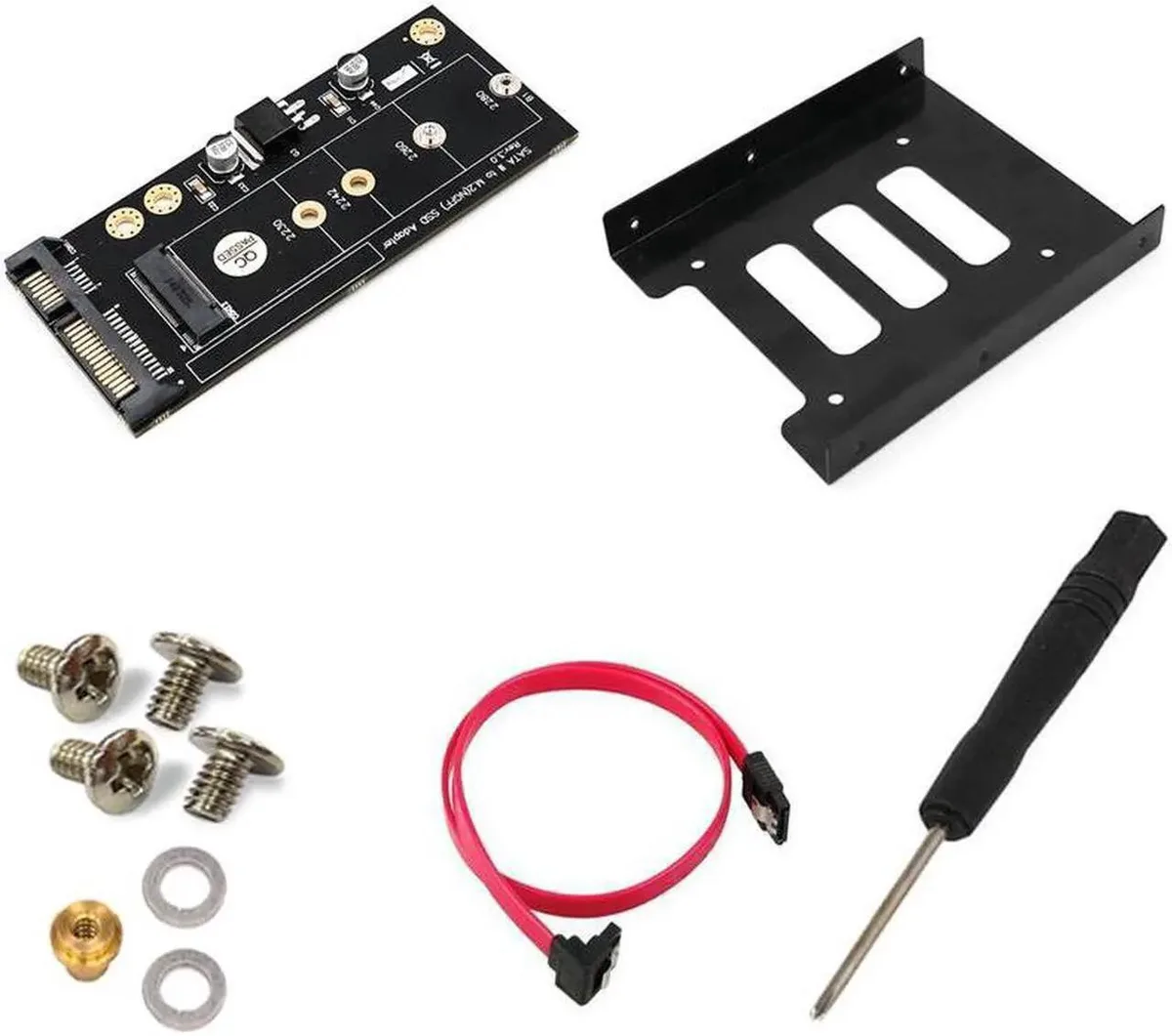 Vszerda Vszerda AC3858 M.2 SATA adapter with 3.5" bracket — foto del prodotto