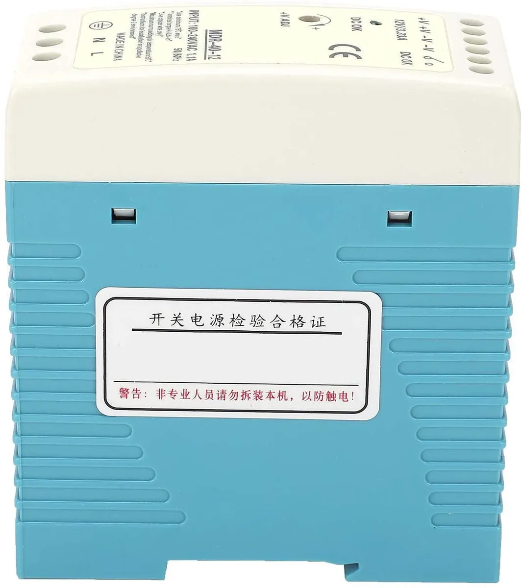 myVolts myVolts MDR-40-12 40W 12V 3.33A DIN rail power supply — photo du produit
