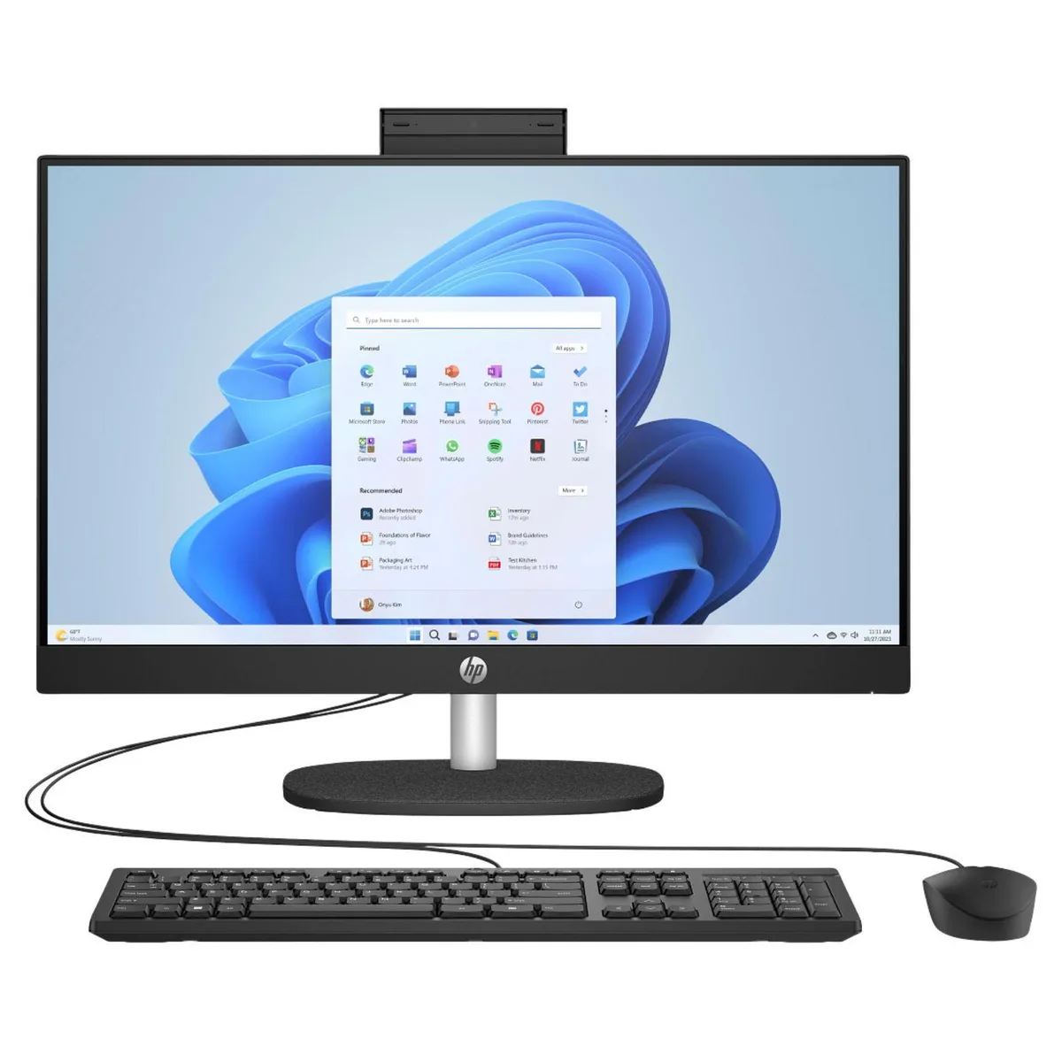 HP HP 27-CR2000T all-in-one PC Intel Core Ultra 5 225U 16GB DDR5 512GB SSD 27" FHD IPS Black — ภาพสินค้า
