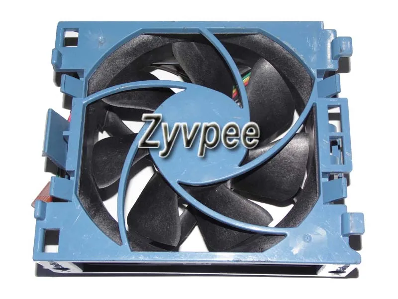 Zyvpee Zyvpee AFB0912DH 92mm 25mm 4-wire server case fan with blue bracket — 商品写真