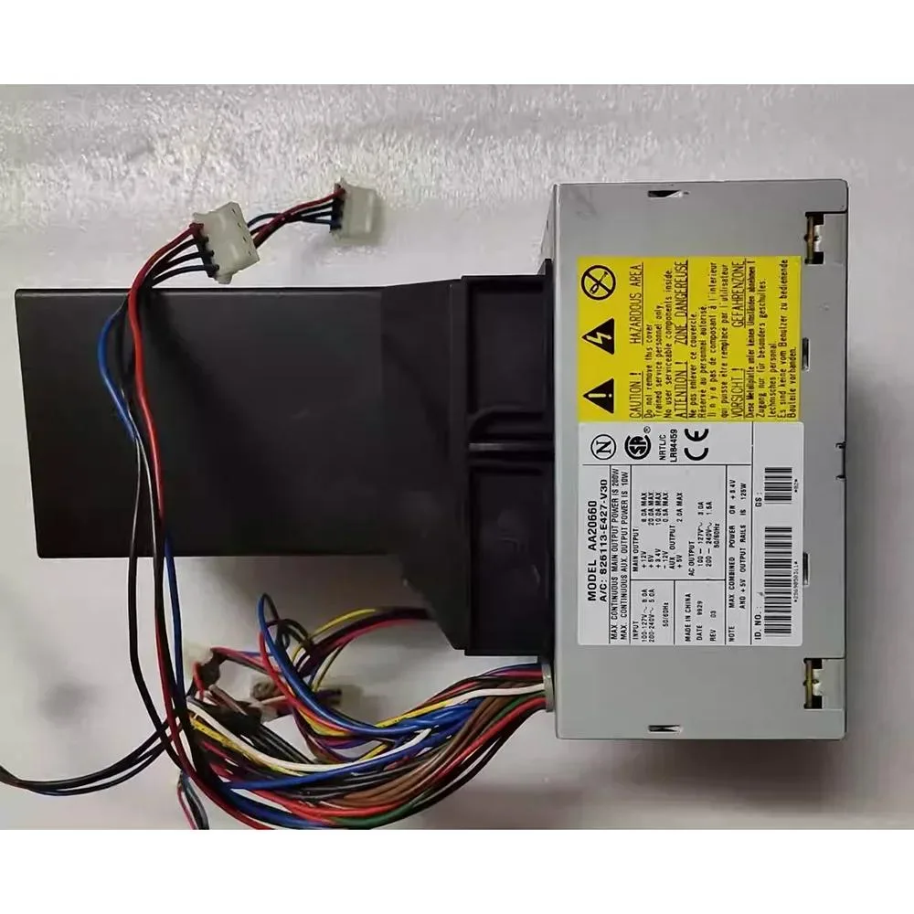 ATX power supply unit in black metal casing