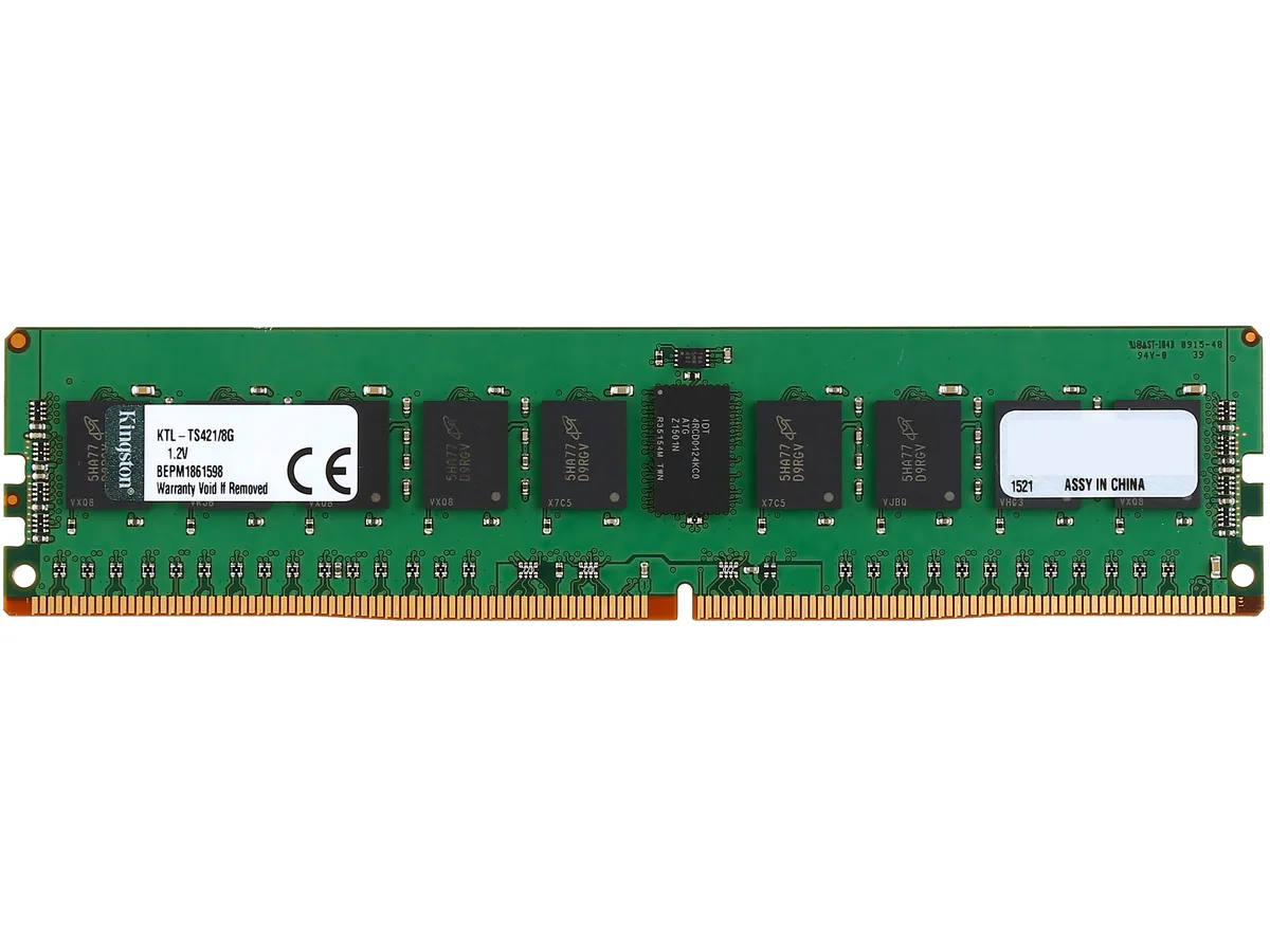 Kingston Technology Corp. Kingston Technology Corp. KTL-TS421/8G 8GB DDR4 2133 ECC Registered server RAM — 商品照片