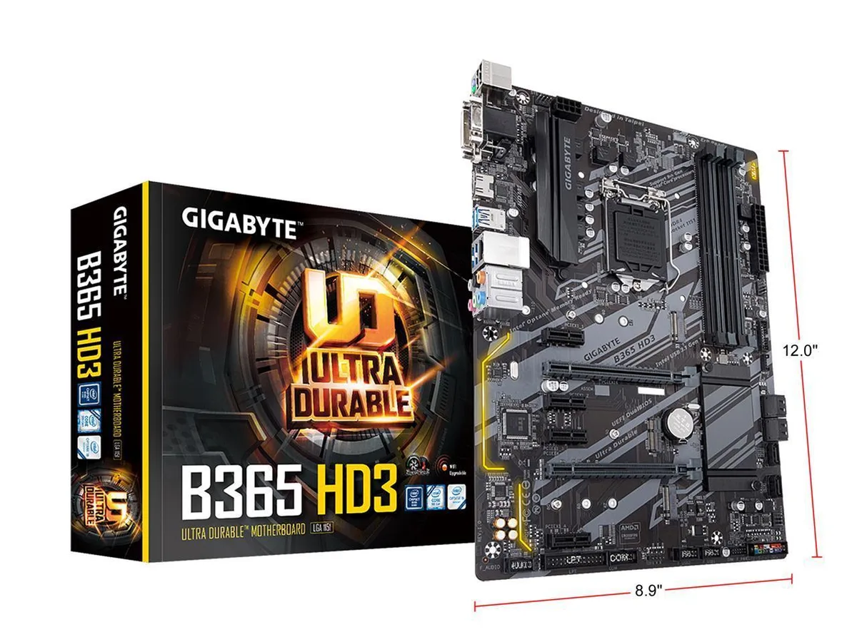 GIGABYTE GIGABYTE B365 HD3 Intel Motherboard LGA 1151 — product photo