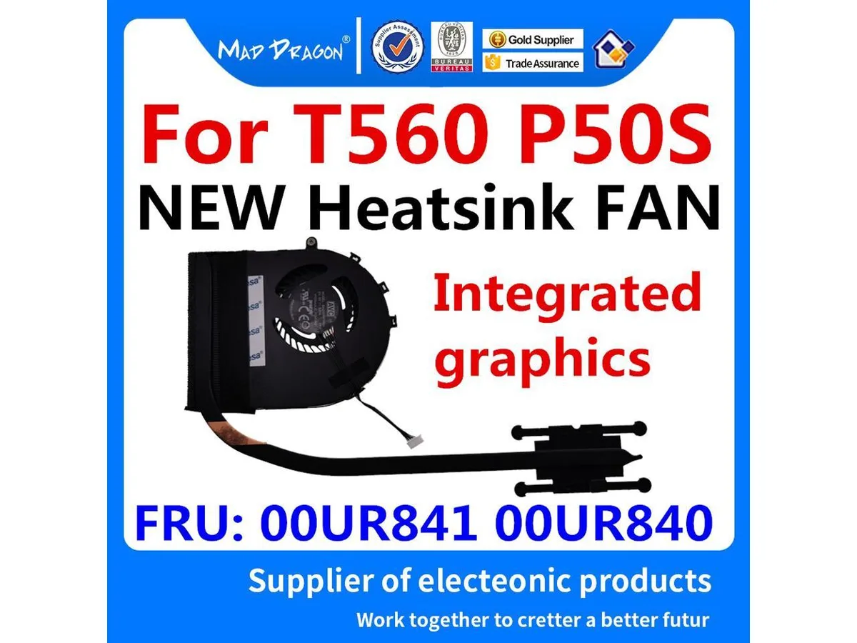 Fans Fans CPU Cooler UMA for ThinkPad T560 P50S 00UR841 00UR840 — fotografia produktu