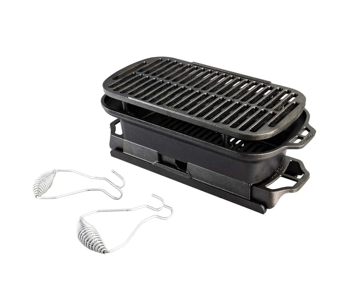  Lodge Sportsmans Pro Cast Iron Grill LSPROG 9.69 x 19.38 in — termékfotó