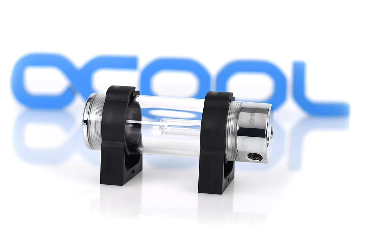 Alphacool Alphacool Cape Corp Coolplex HF Metal 15 Chrome Reservoir 150ml G1/4 Acrylic 15268 — foto produk