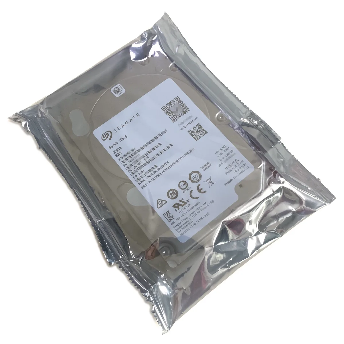 Silver 2.5 inch SAS hard drive bare unit 15mm height