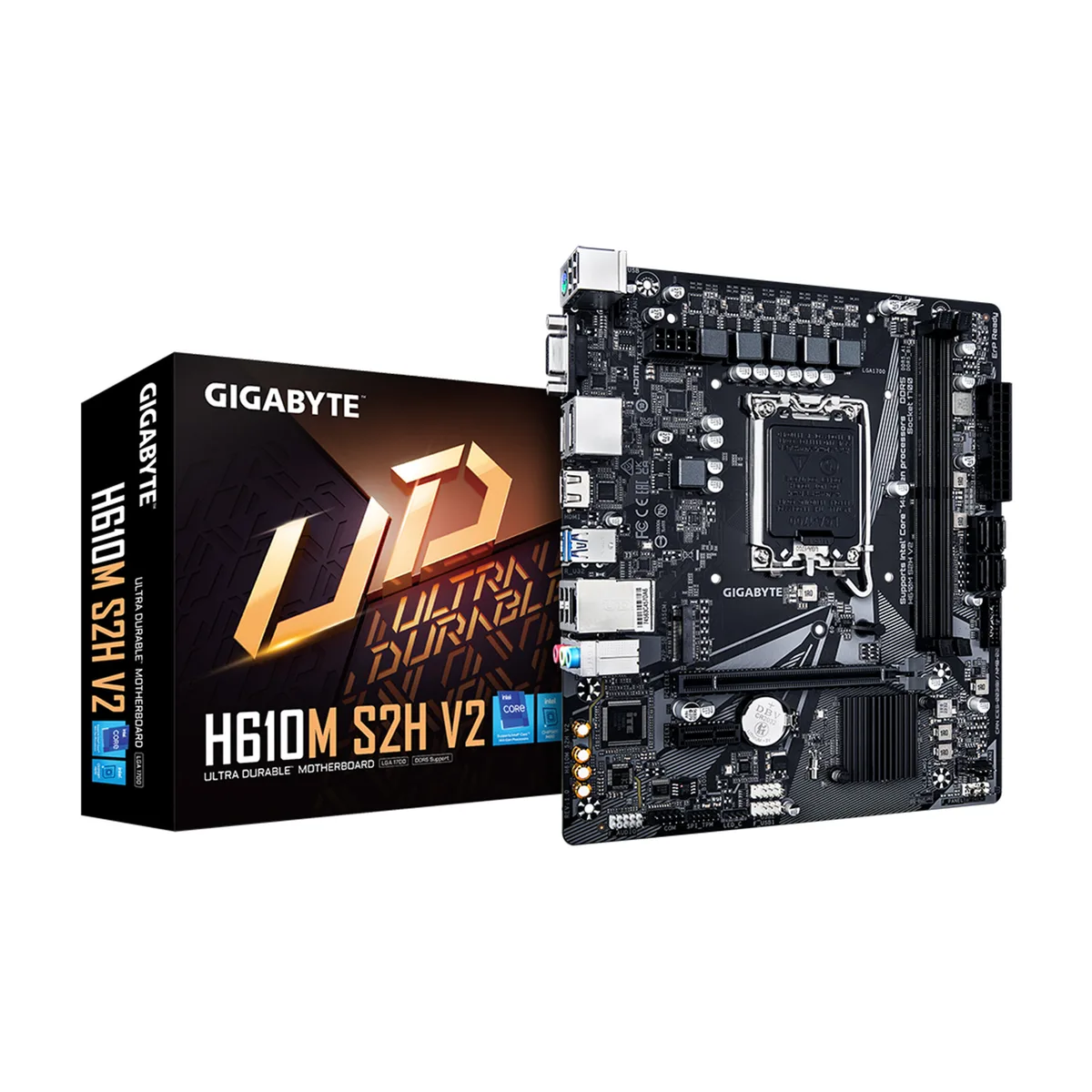 GIGABYTE GIGABYTE H610M S2H V2 Intel motherboard — 商品写真