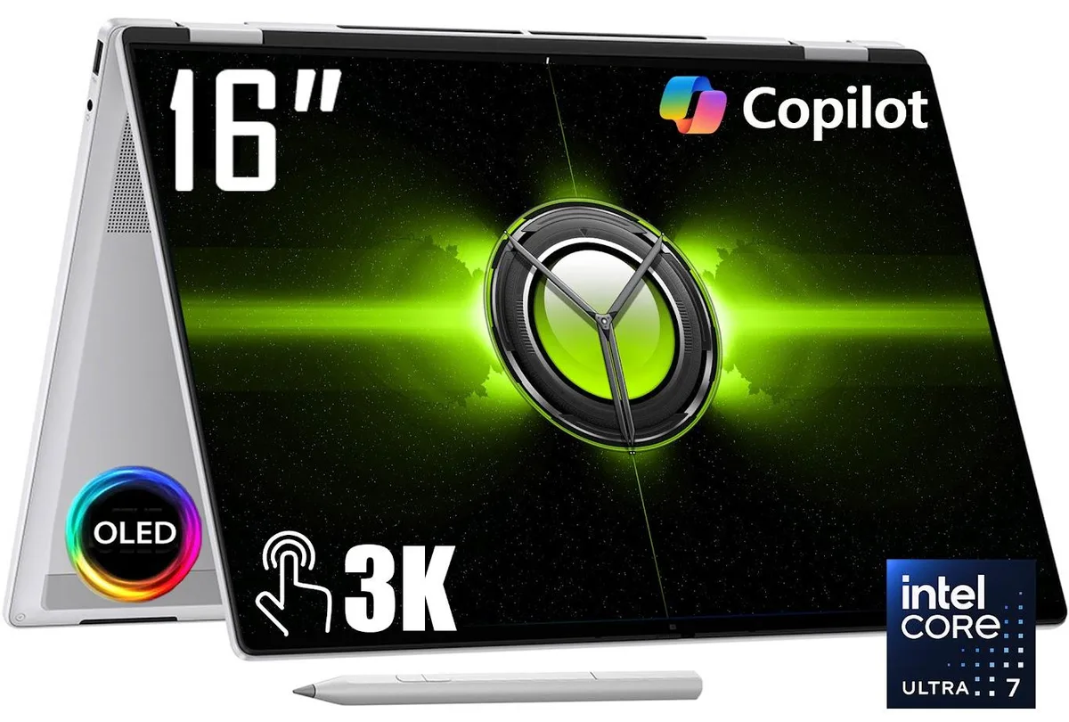 HP HP OmniBook 7 16" 2-in-1 Laptop Ultra 7 258V 32GB 2TB 3K OLED 120Hz Silver — снимка на продукта