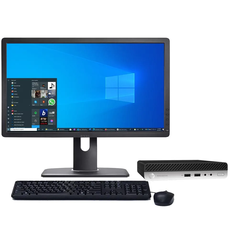 HP HP ProDesk 400 G5 SFF desktop PC i5-9700T 2.2GHz 8GB 256GB 24 — photo du produit