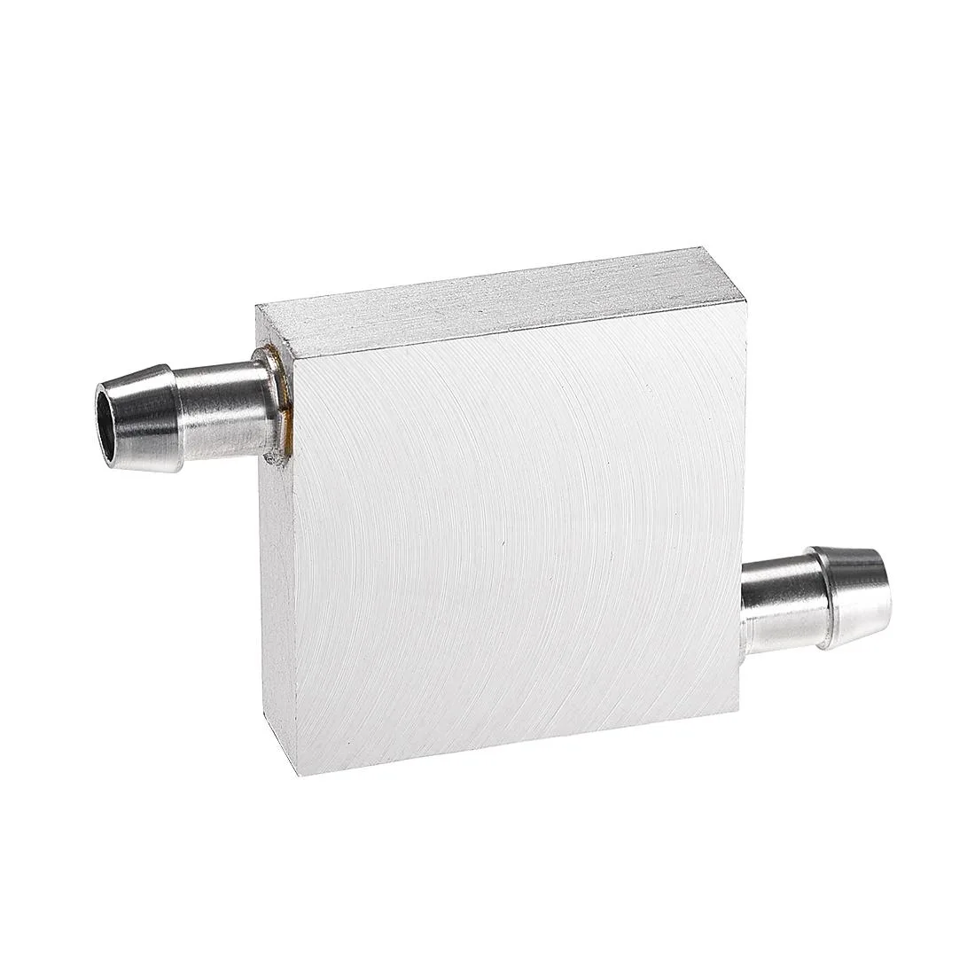 Unique-Bargains Unique-Bargains Aluminum Water Cooling Block 40x40mm Polished Heatsink Dual Nozzle — fotografija proizvoda