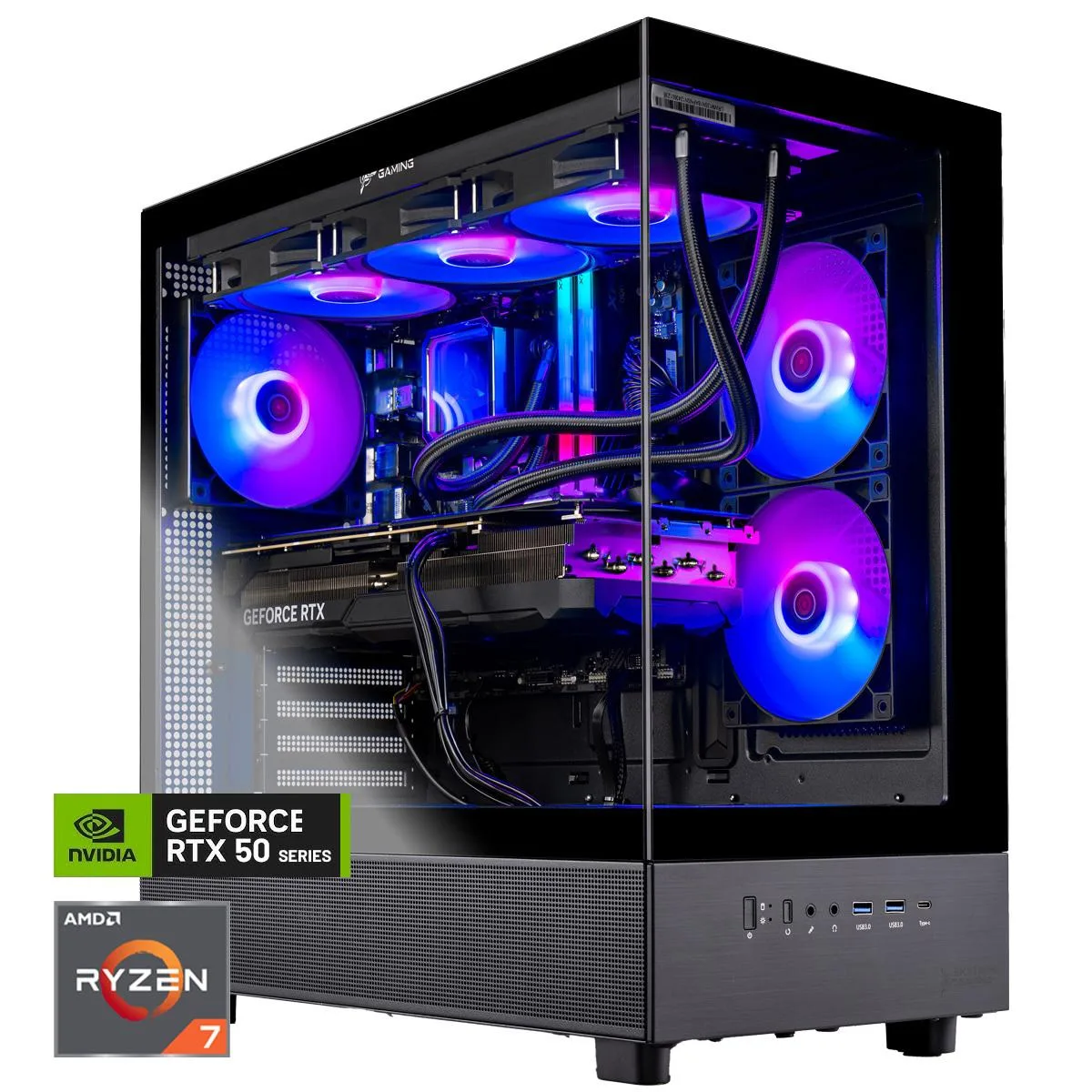 Skytech Skytech Azure Gaming PC Ryzen 7 9700X RTX 5070 32GB DDR5 1TB — product photo