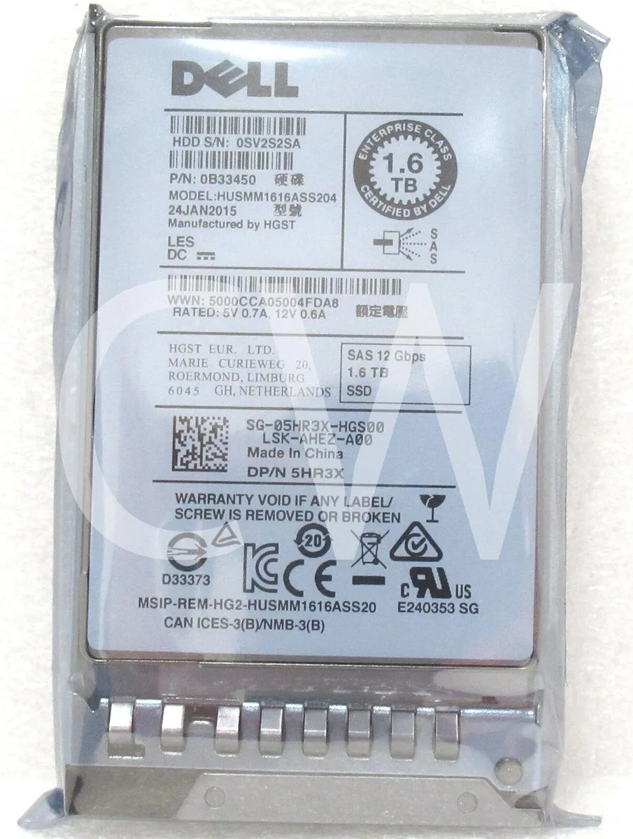 DELL DELL HUSMM1616ASS204 1.6TB 12Gbps 2.5" SAS internal hard drive — 商品照片