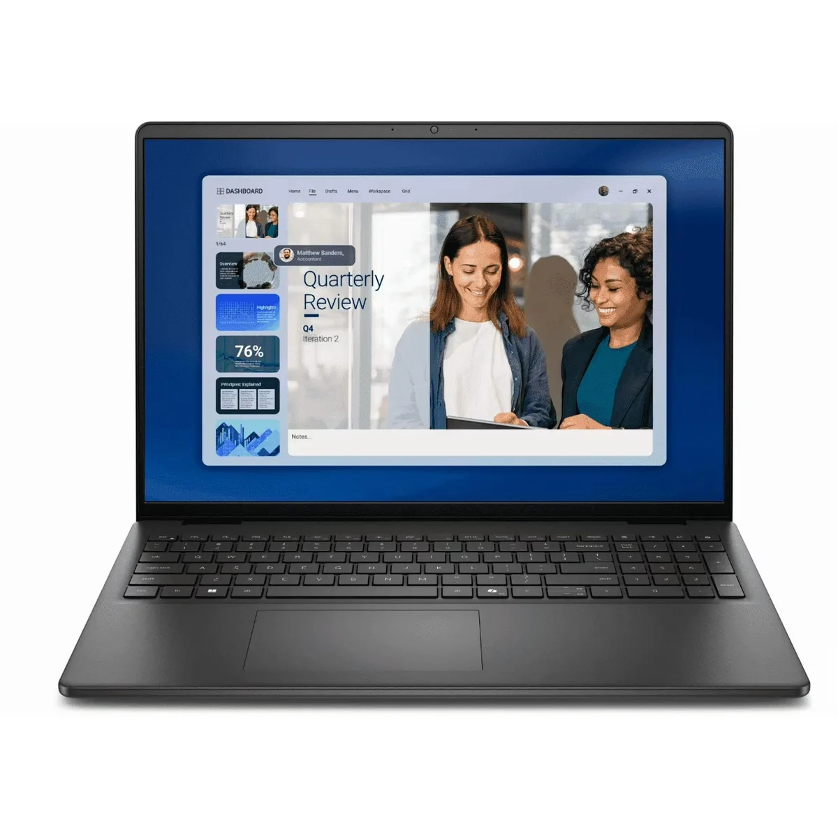 DELL DELL Inspiron 16 DC16255 16.0" FHD+ Touchscreen Ryzen 7 250 16GB 512GB Black — photo du produit