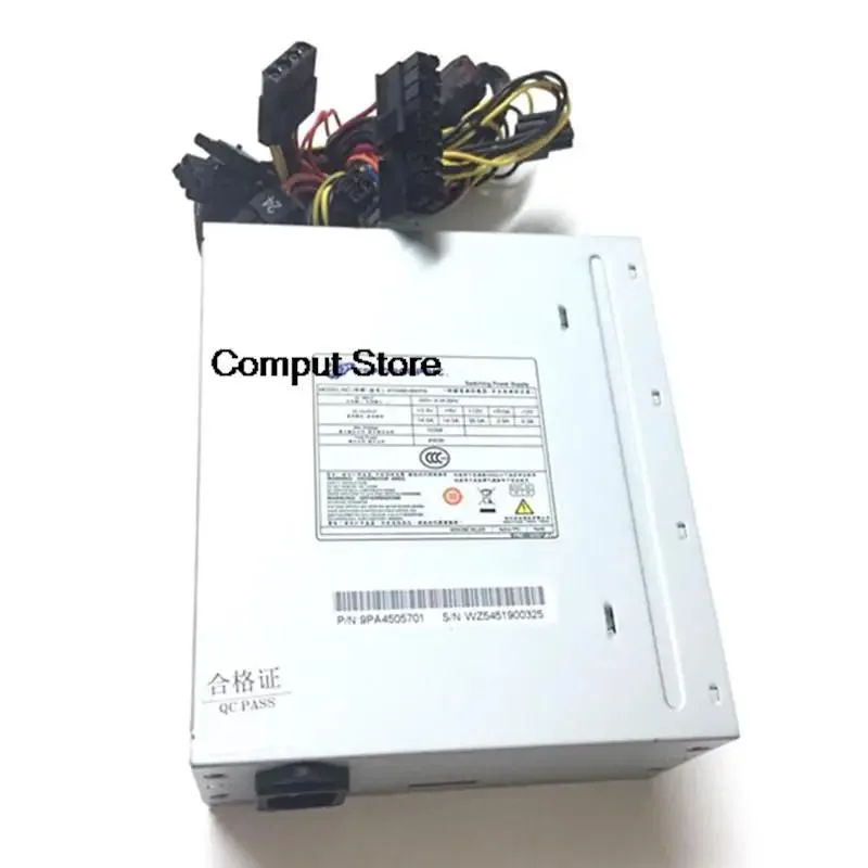 Rectangular ATX power supply unit with dual six-pin connectors